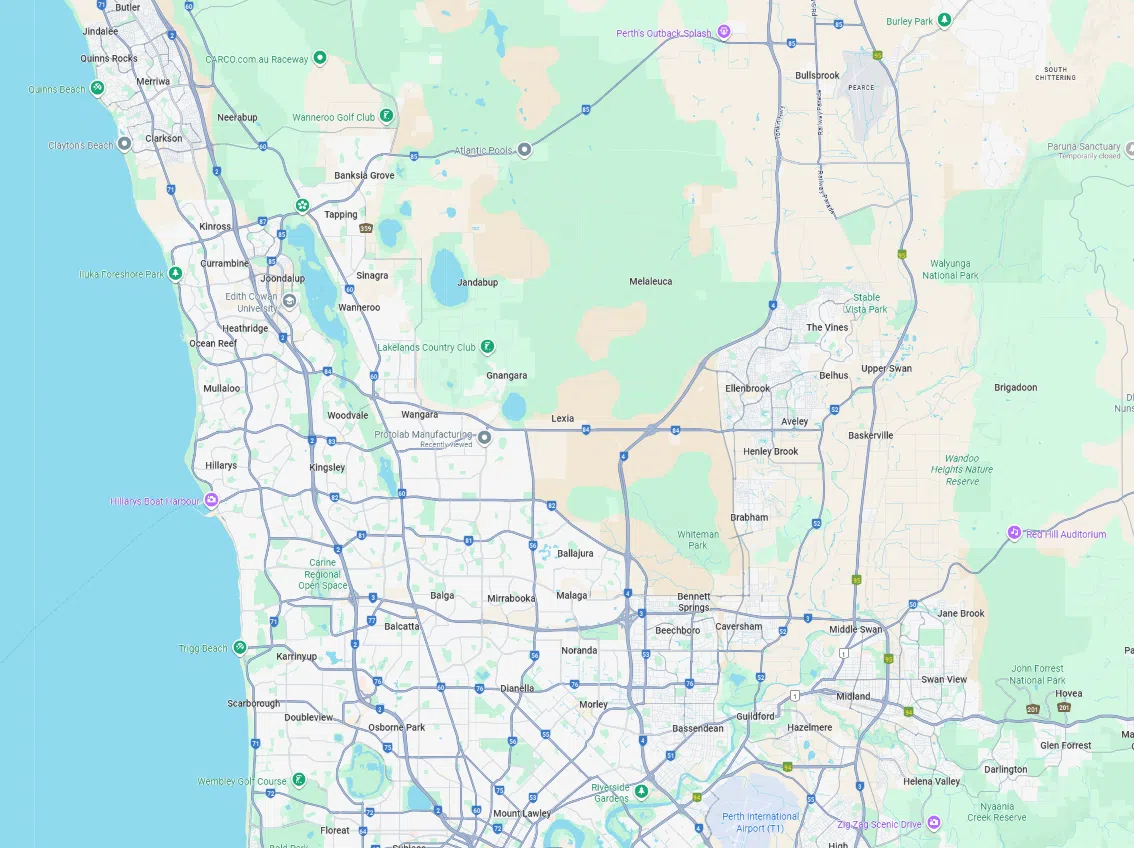 Image of perth's northern suburbs